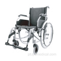 Cadeira de rodas dobrável de aço manual de peso leve para idosos